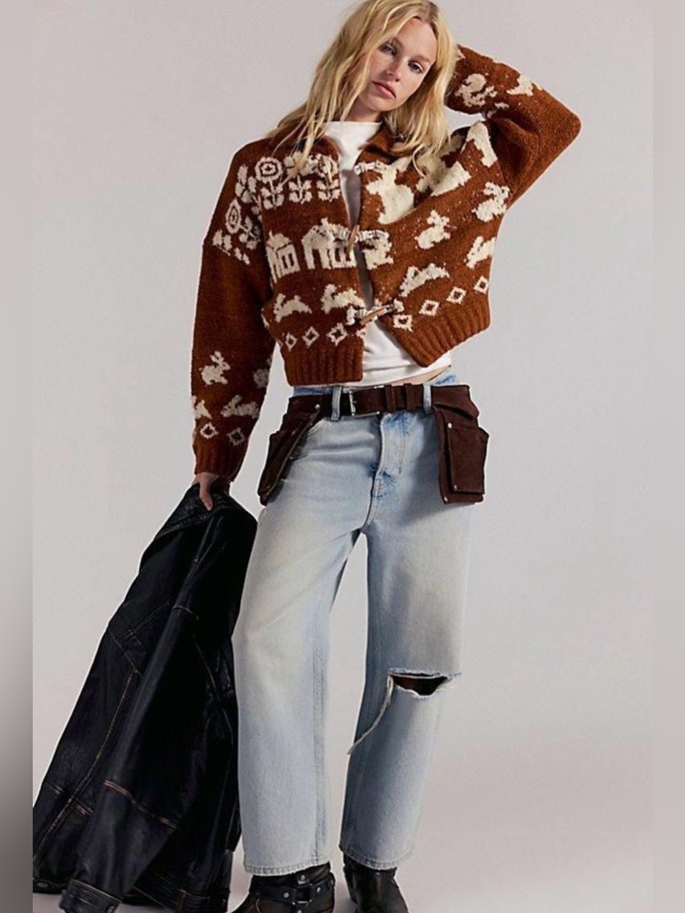 Free People Home Sweet Home Cardi~ 🐰 - Picture 3 of 4